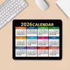 Calendario 2026 Transfronterizo Inglés Personalizado Año Nuevo Chino del Caballo Ip Computadora Portátil Oficina Juego Alfombrilla Antideslizante para Mesa