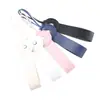 Llavero de Cuero de Color Sólido Creativo Simple Unisex Correa de Muñeca Anti-Pérdida para Teléfono Móvil Taza de Agua Correa para Muñeca de Muñeca DIY
