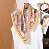 Bufanda de Seda para Mujer 2026 Nuevo Estilo Bufanda para Cuello con Acabado de Alta Gama, Bufanda Delgada de Verano, Pañuelo Cuadrado Pequeño para Combinar con Camisas, Accesorio para Cuello