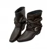 Botines vaqueros occidentales 2026 plisados vintage tacón grueso botas de caballero Martin