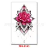 Pegatina de Tatuaje Pegatina de Tatuaje para Mujer Flor Brazo Medio Brazo Set de Pegatinas de Tatuaje