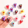 Accesorios para Joyería DIY Pastel de Capas de Fresa Crema Imitación Colgante de Resina Collar Pulsera Encanto Venta Caliente Transfronteriza