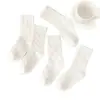Calcetines Blancos para Niñas y Niños, Calcetines de Malla de Princesa, Calcetines de Media Caña Estilo Universitario Primavera y Verano, Calcetines de Estudiante Otoño y Primavera al por Mayor
