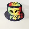Gorro de Pescador con Graffiti de Celebridad de Internet de Doble Cara Retro Visera Solar Sombrero Protector Solar para Hombres y Mujeres Exterior Versátil Sombrero Cubeta Estampado Hip-hop