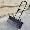 Pala quitanieves con rueda de empuje manual, diseño de doble varilla, ensanchamiento, engrosamiento, saneamiento, polvo de carretera, hojas caídas, removedor de nieve