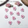 Acessórios para Nail Art Flor de Pessegueiro Translúcido Gel Cor Cremoso Colorido Gradiente Luminoso Flores Pequenas Grampo de Cabelo Brincos DIY