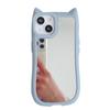 Para Funda de Teléfono iPhone15 14 Creativa 13 Espejo Orejas de Gato Apple 12 Silicona 11 Cubierta Protectora de Maquillaje para Mujeres