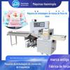Máquina de Embalagem Crocante de Flocos de Neve Maltose Nougat Máquina de Embalagem de Sacos Totalmente Automática Máquina de Embalagem de Travesseiro Shaqima