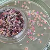 Corea del Sur estilo INS degradado de color aceite lentejuelas de estrella tridimensionales joyería para uñas DIY 3 mm sin poros accesorios para uñas de estrella