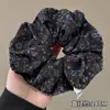 Novo modelo 2026 scrunchie de cetim preto para mulheres, elástico de cabelo de alta qualidade, elástico elegante para rabo de cavalo baixo, acessório de cabelo estilo casual