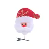 Nueva Pinza para el Cabello Navideña de Dibujos Animados Creativos Pinza para el Cabello Linda Infantil Papá Noel Navideño Estudiante Pequeño Regalo