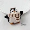 Bufanda Linda Pingüino Rellena de Algodón Accesorios Semi-Terminados DIY Flor para Zapato Sombrero Bolso Accesorios Broche Accesorios para Funda de Teléfono Móvil