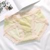 Ropa interior de cintura media para mujer, pura, femenina, sexy, de encaje, cómoda, transpirable, con fuelle de algodón, bragas antibacterianas para mujer, en stock, bragas