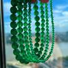 Collar de Cadena para Clavícula de Calcedonia Verde Natural de Alta Gama 7A para Mujer, Estilo Básico, Collar de Estilo Retro Atmosférico para el Trabajo