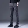 Calças Casuais de Negócios Leves Masculinas para Primavera e Outono Slim Fit Longas Versáteis Tendência Perna Reta Pequena Elásticas Calças Masculinas Atacado