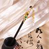 Grampos de Cabelo Estilo Antigo, Grampos de Cabelo, Cheongsam Estilo Chinês, Acessórios Hanfu, Grampos de Cabelo de Ébano Feitos à Mão, Fabricantes em Estoque e Atacado