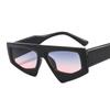 Gafas de sol irregulares de nueva personalidad T22004 Gafas de sol estilo europeo y americano para mujer transfronterizas retro lente plana transparentes