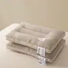 Nueva Almohada Media de Color Sólido de Algodón de Seda de Pluma Grado A Premium para Estudiantes, Núcleo de Almohada Individual Bajo de Hotel para Dormir Cómodamente, Una Pieza Envío Directo