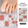 Verano Zhengxiang nuevo película de esmalte de uñas pegatinas para uñas de los pies bronceado polvo de cebolla ola linda chica pegatinas para uñas de los dedos del pie