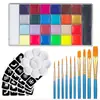 Más Vendido 24 Colores Copa del Mundo Pigmento Oleoso Humano Pintura Facial para Rostro Fiesta de Halloween Ropa de Escenario Venta Directa de Fábrica