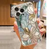 Funda Protectora Transparente con Flor de Cristal Anticaídas Adecuada para Serie iPhone 15/16/17 Promax/14 Funda para Teléfono Móvil Cubierta Protectora