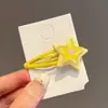 Pinzas para el cabello coloridas, artísticas y coquetas modelo 2025, pinzas de pico de pato estilo universitario para chicas dulces, pasadores para el cabello de estudiante, accesorios para el cabello de alto valor