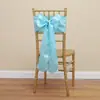 Suprimentos para Casamento: Fitas de Cetim Seladas nas Bordas, Flores Decorativas Verdes e Roxas para Encosto de Cadeira, Capas Elásticas para Cadeira, Laços