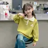 Sudadera de Felpa para Niñas 2026 Invierno Nuevo Estilo Estilo Universitario Infantil Top Engrosado para Niños Mayores Ropa de Moda Otoño e Invierno