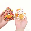 Decorações de Festival da Primavera, Deus da Riqueza, Gato Traz-Dinheiro, Ímã de Geladeira, Fortuna, Enfeites de Decoração de Ano Novo, Suprimentos para Festas Atacado