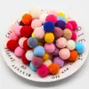 Pompones de Alta Elasticidad 10-30mm Bolas de Felpa Colores Mixtos Materiales para Manualidades DIY de Niños en Jardín de Infancia Colores Navideños