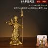 Guangjiu Latão Quatro Reis Celestiais Estátuas de Buda Enfeites Quatro Estátuas de King Kong Segurando o País Guangmu Muitas Orelhas de Crescimento Reis Celestiais Protetor