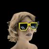 Fabricante Proporciona Gafas Luminosas de Mosaico LED para Fiestas de Cumpleaños, Gafas de Luz Fría con Destellos Transfronterizos para Bar Disco El