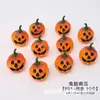 Materiales para Decoración de Calabaza de Halloween Pasador de Calabaza Sonriente con Cara de Fantasma Accesorios para el Cabello de Halloween Atrezo para la Atmósfera de la Cola Festiva