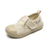 Zapatos de Lona para Niños y Niñas, Zapatos de Baile Redondos con Velcro, Zapatos de Piso para Bebés, Zapatos de Interior para Jardín de Infancia, Transpirables y Antideslizantes