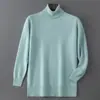 Baicai Rong Suéter Nuevo de Lana Pura Otoño/Invierno para Hombre Cuello Solapa Tejido de Punto Negocios Casual Simple Capa Base de Punto
