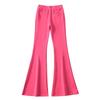 Calça boca de sino feminina sexy de cintura média-baixa com levantamento de quadril estilo 'Hot Girl' americana, outono e inverno 2023, nova, justa, com stretch, casual, perna larga