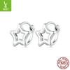 Nuevos Pendientes de Estrella de Plata de Ley S925 Yinziyun para Mujer Pendientes de Estrella de Cinco Puntas Elegantes Personalizados Europeos y Americanos Pendientes al por Mayor