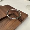 Plata esterlina S925 estilo coreano aguacate gota esmalte letras de moda marca Tide industria pesada juego de anillo pulsera joyería simple