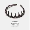 Diadema con ondas dentadas para otoño e invierno, para mujer, con raíces esponjosas, para lavarse la cara, para el cabello prensado, con pinza para el cabello de leopardo de felpa antideslizante