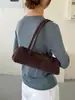 Bolso tipo baguette vintage de gamuza nuevo Otoño/Invierno 2026 para mujer, Bolso de hombro de alta gama para mujer