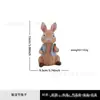 Adornos de Estatua de Conejo de Pascua Nuevos Transfronterizos para Patio Jardín Exterior Conejo Blanco de Simulación Regalos Decorativos
