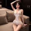 Night Tingxiang Sexy Mono Encaje Tentación Pijama Caliente No-off Traje Uniforme Lencería Sexy