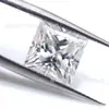 Moissanita Blanca Princesa 0.6-3 Quilates Piedra Suelta Cuadrada Ángulo Recto Color D Moissanita Joyería DIY con Piedras