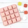 Do que silicone 16 mesmo Quadrado quadrado bolo gelatina pudim sabão chocolate bolo forma ferramentas de cozimento