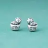 2026 Hazte Rico Joyería Retro Plateada Plata Pura 999 Caballo Pequeño Accesorios DIY Hechos a Mano Colgante Accesorios del Año del Caballo Caballo del Zodiaco