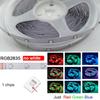 Tira de Luces LED USB RGB 2835 Controlador de 24 Teclas Luz de Fondo para TV Decoración del Hogar 45 LED/M Lámpara de Neón Multicolor