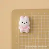 Accesorios de resina de Oso Durmiendo y Conejito para manualidades DIY, fundas de teléfono, imanes para refrigerador, decoraciones para zapatos y accesorios para el cabello
