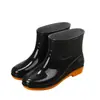 Botas de Lluvia para Mujer, Zapatos de Agua Bajos, Botas de Lluvia con Suela de Tendón, Cubrezapatos Cálidos Antideslizantes, Botas de Agua de Caña Corta, Zapatos de Goma para Protección Laboral, Venta al por Mayor y al por Menor