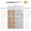 Accesorios para joyería DIY caja de herramientas manualidades 24 compartimentos gancho para pendientes tapón para el oído argolla de salto argolla de conexión pasador T accesorios para pendientes