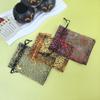 Sacos de Organza com Cordão Estampados a Ouro de Halloween Transfronteiriços Abóbora Aranha Sacos com Cordão Sacos para Presente em Estoque Atacado